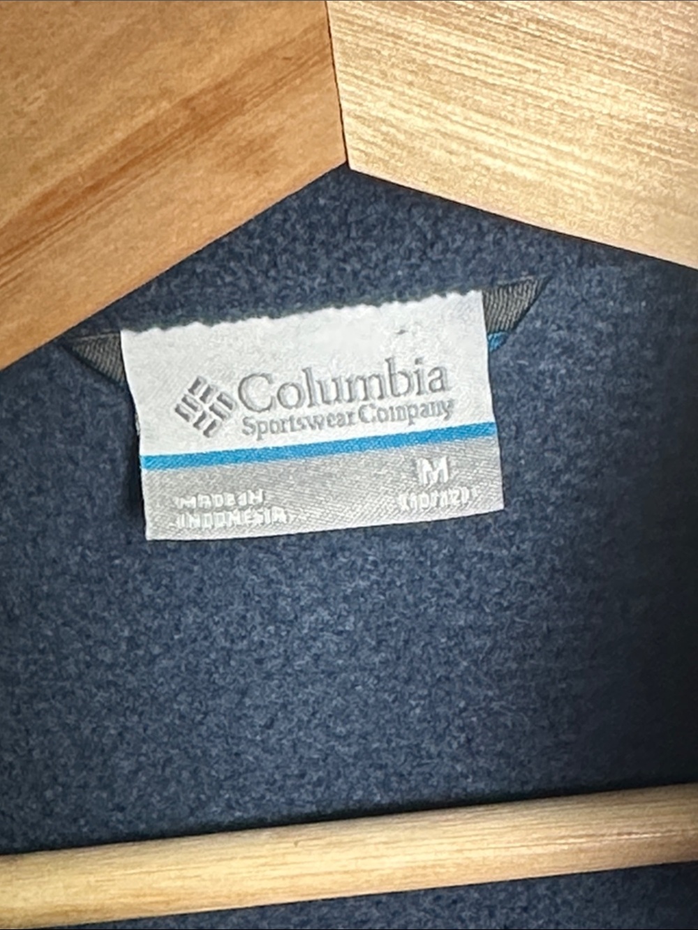 Columbia Navy Fleece Jacket Full Zip Pockets Youth Size Medium 10/12 - Picture 5 of 9